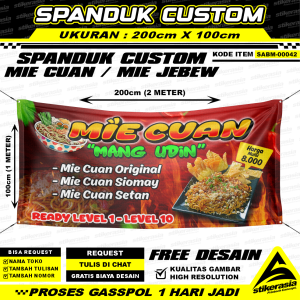 Spanduk Mie Cuan Jebew Custom Banner Jualan Mie SpandukMurah DesainSpanduk Gratis Desain StikerAsia