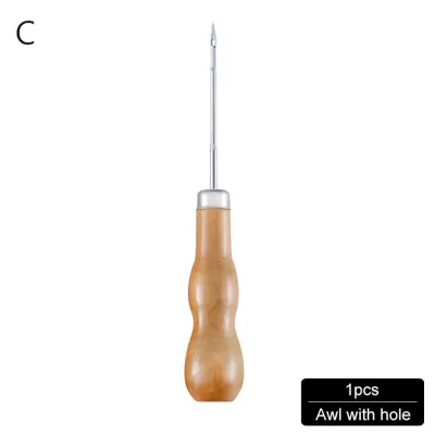 LANCE Wooden Handle DIY Sewing Tool Drill Shoes Canvas Shoe Repair s Sewing Awl Hand Stitcher Hole Maker
