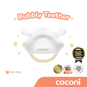 COCONI Bubbly Teether BPA FREE | Mainan Gigitan Bayi Lucu Silikon Lembut BPA FREE FOOD GRADE