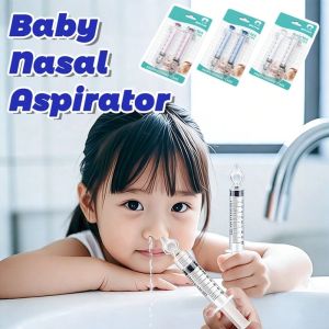 Baby Nasal Aspirator 2PCS Reusable Nose Cleaner Gentle Suction for Newborn Infant Kids Safe Tool