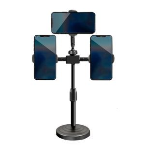 Trọng lượng nhẹ 3 vị trí điều chỉnh Giá đỡ điện thoại ổn định telescoping giá để bàn cho phương tiện truyền thông xã hội người sáng tạo