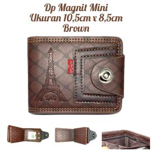 Dompet Pria Dompet Magnit Ukuran Mini Model Motif Bahan PU Murah