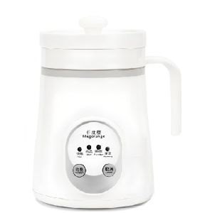 Portable Electric Cooking Pot Mini Hot Pot 600ml & 800ml Ceramic Pot Stew Kettle Personal Office Travel Cooker