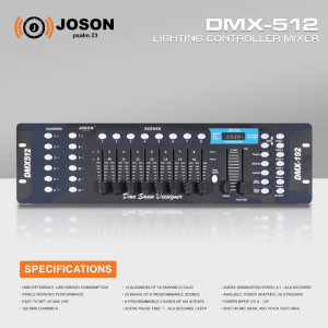 JOSON 192 DMX-512 Stage Light Controller Light Dimmer Lighting Party Pub Night Club DJ KTV Moving Heads