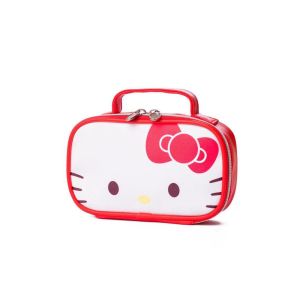 BAIXL Outdoor Casual Waterproof Kuromi Travel Storage Bag Cartoon Wash Pouch Storage Toiletry Bag Melody Student Stationery Box Storage Bag PU Cosmetic Bag Makeup Bags