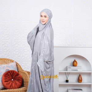 SYADZILAH - Mukena Terusan Dewasa Bordir Halimah Katun Rayon