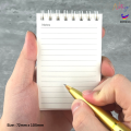Mini Notepad Small Pocket Notebook Fancy Card Flip Memo Paper Mini Note taking lined paper sheets. 