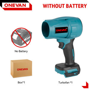 ONEVAN Jet Blower Brushless Electric Air Blower 200M/S Car Jet Blower Violent Handheld Cordless Turbo Blower Dust Snow Sweeper Tool for Makita 18V Battery