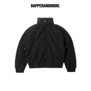 Áo Khoác Gió DAPPERANDMORE Hood Panelled Jacket Vải Dù 2 Lớp Phối Line Rã May Kèm Dây Rút Tay Áo - Black