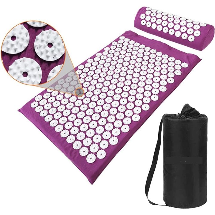 Massager Cushion Massage Yoga Mat Acupressure Relieve Pain Stress Back Body Pain Spike Mat