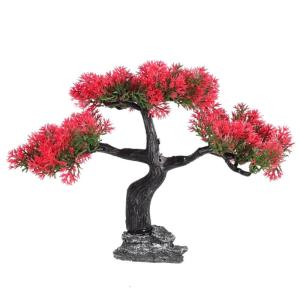 Life Like Pine Tree Aquariums Decorative Greeting Pine for Fishtanks with Plastic Resin Base Fishtanks Landscape Decors