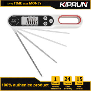 KIPRUN Digital Meat Thermometer Cooking Food Kitchen BBQ Probe Water Milk Oil Liquid Oven Digital Foldable Temperaure Sensor Meter Thermocouple
