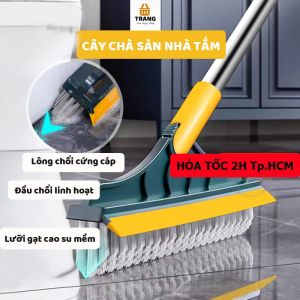 Chổi chà sàn nhà tắm thông minh chổi cọ nhà tắm 2 trong 1 chổi cọ sàn và gạt nước