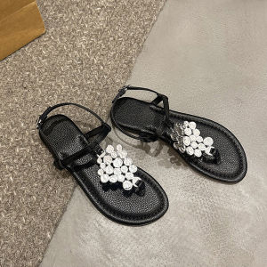 [Free Shipping] 2025 Spring/Summer New Flat Flip-Flop Buckle Roman Casual Sandals Lightweight Beach Shoes
