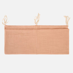 SG EmmAmy® Baby Crib Diaper Storage Bag - Hanging Bag Bedside Edge of Diaper Baby Stroller Pure Cotton Diaper Bag