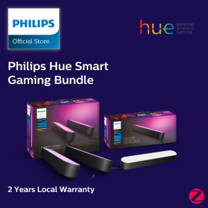 Philips Hue: Smart Gaming Bundle (Philips Hue Play 2 Pack Base kit + Philips Hue Play Light Extension) - Hue Smart Gaming Light Bundle | Works with Alexa HomeKit & Google Assistant Wi-Fi Compatible