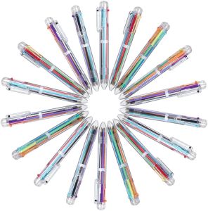 6-in-1 Multicolour Ballpoint Pen 6-Color Retractable Ballpoint Pens Office School Supplies Students Children Day Gift