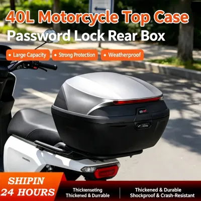 [SG Stock]40L Motorcycle Scooter Trunk Box Large Capacity Tail Box