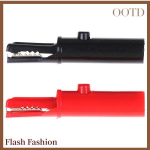 [Falsh F] 2Pcs push button type full protective alligator clip for professional multimeter