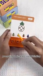 Montessori Logic Key Puzzle Game Early Educational Matching Game Logic Key Thinking Training 3D Multifunction