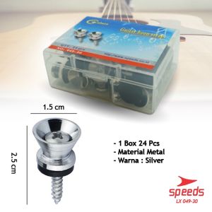 049-28 SPEEDS Kunci untuk Tali Gitar Mounting Screws Guitar Strap Locks Button Locks