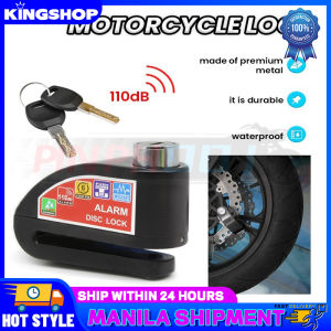 【Local Seller/Hot Sale🔥】Heavy Duty Motorcycle/bike Lock Anti Theft Disc Lock for Motorcycle Motor Bike Lock with With Alarm Systerm Water Proof