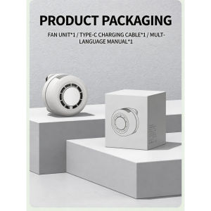SG Ready Stock 2026 New Ice Cold Neck Fan USB Charging Portable Clip On Umbrella & Handheld Fan