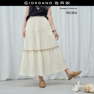 Giordano Women Women Elastic Waist Skirt Free Shipping 18466516