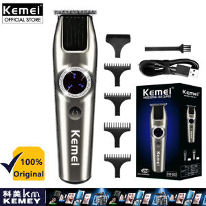 Kemei Km-603 Professional LED Beard Trimmer Barber Shaver Haircut Machine Cordless Hair Clipper For Men