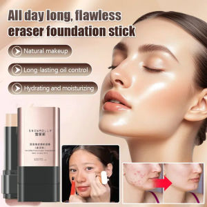 Lazy eraser brightens skin tone foundation stick makeup foundation stick foundation cream strong concealer 24 hours long makeup natural no additives