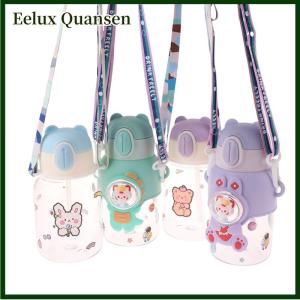 Eelux 1 mảnh 600ml giá trị cao chống rơi rơm cup Kawaii mùa hè trẻ em cốc nước chàng trai và cô gái đi học bé Ấm đun nước