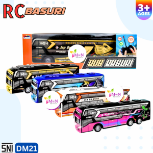 MwnToys Mainan Mobil RC Bus Basuri Telolet DM21
