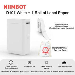 NIIMBOT D101 Bluetooth Label Printer - 25mm Waterproof Inkless Sticker Maker for Office Home & Retail (Thermal Tech)​