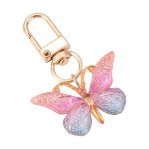 Portable Resin Butterfly Key Holder Practical Bag Pendant Cartoon Keychain Bags Charm Decoration For Stylish Individuals