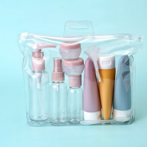 11 Pack Leak Proof Travel Bottles Set Toiletries Plastic Container Fine Mist Spray Squeeze Tubes Refillable Shampoo Conditioner