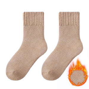 Womens Winter Warm Mid-Calf Slouch Socks - Fleece-Lined & Cold-Resistant
