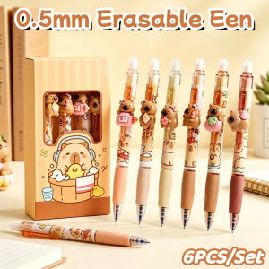 Erasable Gel Pen 0.5mm Quick Dry Soft Grip Side Press Student Note Exam Writing