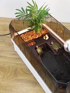 [GVD5]Coco Turtle Tank With Drainage Special Feeding Ecological Tank Villa Brazil Turtle Large Domestic Breeding Small Turt