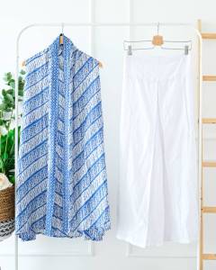 SETELAN ATASAN OUTER BATIK DAN BAWAHAN KULOT HIGHWAIST ONESET KONDANGAN ONE SET OUTER TANPAP LENGAN WANITA SETELAN WANITA POLOS KULOT PANJANG SETELAN WANITA BATIK KERJA