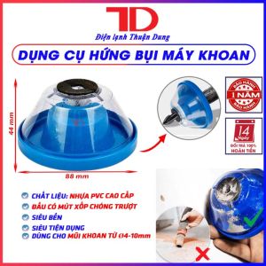 Bộ 6 mũi khoan tháp đa năng và dụng cụ hứng bụi khoan mũi khoan cưa đa năng thép gió HSS mạ Titan siêu bền Điện Lạnh Thuận Dung