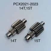 เฟืองท้ายแต่งPCX160 ปี 2021ขึ้นไปเบอร์ 14T 15T งานชุบแข็งอย่างดี รับประกัน ไม่หอน ไม่แตก เลือกขนาดด้านใน เฟืองท้ายแต่ง PCX160 (2021) ตัวขับ 14ฟัน / 15ฟัน Nmax Aerox เฟืองท้ายpcx160 เฟืองขับเบอร์14-15ฟันใส่pcx160และจีออโน่