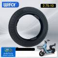 Wifer ยางนอก รถจักรยานไฟฟ้า2.75-10 ยางกันลื่นสูญญากาศ ยางกันสูญญากาศ(ไม่ใช้ยางใน) 10นิ้ว สำหรับจักรยานไฟฟ้า ยางกันลื่น ยางนอกรถจักรยานไฟฟ้. 