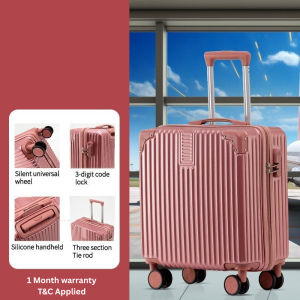MR 18inch Lightweight Luggage Bag Travel 7kg Hand Carry Luggage 360° Universal Wheels Suitcase Luggage 4 Wheels Suitcase