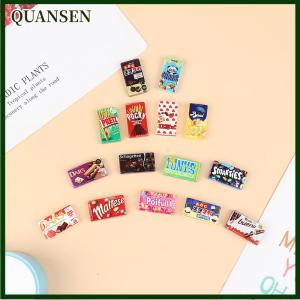QUANSEN 10pcs/lot Dollhouse Miniature Supermarket Food Resin Snacks Kitchen Decor Toys