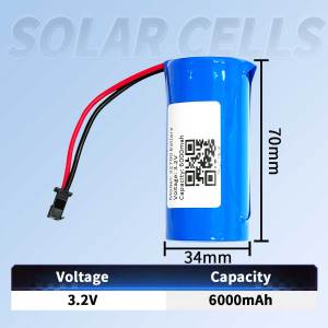 32650 Battery with BMS – LiFePO4 Replacement for Solar Flood Light Street Light & LED Light
