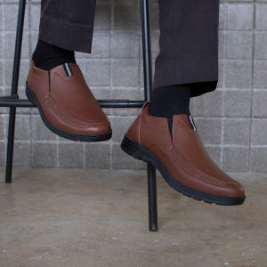 Kondisi Baru - Sepatu Formal Pria Casual Kulit Warna Cokelat Nyaman dan Elegan JCOB02