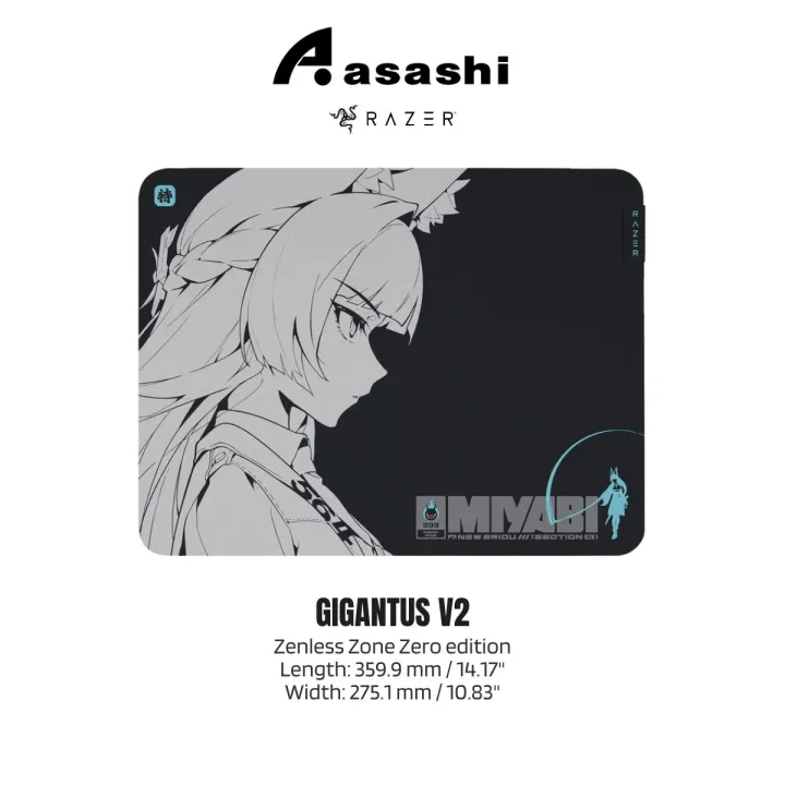 Razer Gigantus V2 - Large Mouse Mat for Gaming [Medium/Large/XXL/3XL] | Razer Gigantus V2 - Zenless Zone Zero Edition