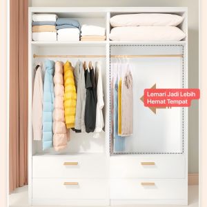 VB-07 Plastik Vakum Baju Gantung Plastic Vacuum Storage Simpan Jas Baju Seprei dan Lainnya