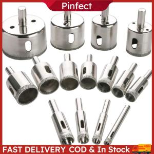 15 PCS Diamond Hole Saw Drill Bit Set Diamond Hole Saw Tile Drill Bits Kit for Ceramic Bottles Porcelain Marble