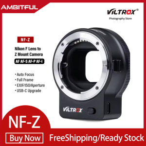 VILTROX NF-Z เลนส์ F NIKKOR กับ Nikon Z อะแดปเตอร์อุปกรณ์ติดกล้องโฟกัสอัตโนมัติเลนส์เต็มเฟรมอะแดปเตอร์สำหรับ Nikon Z6 Z7 Z50 Z30 ZFC